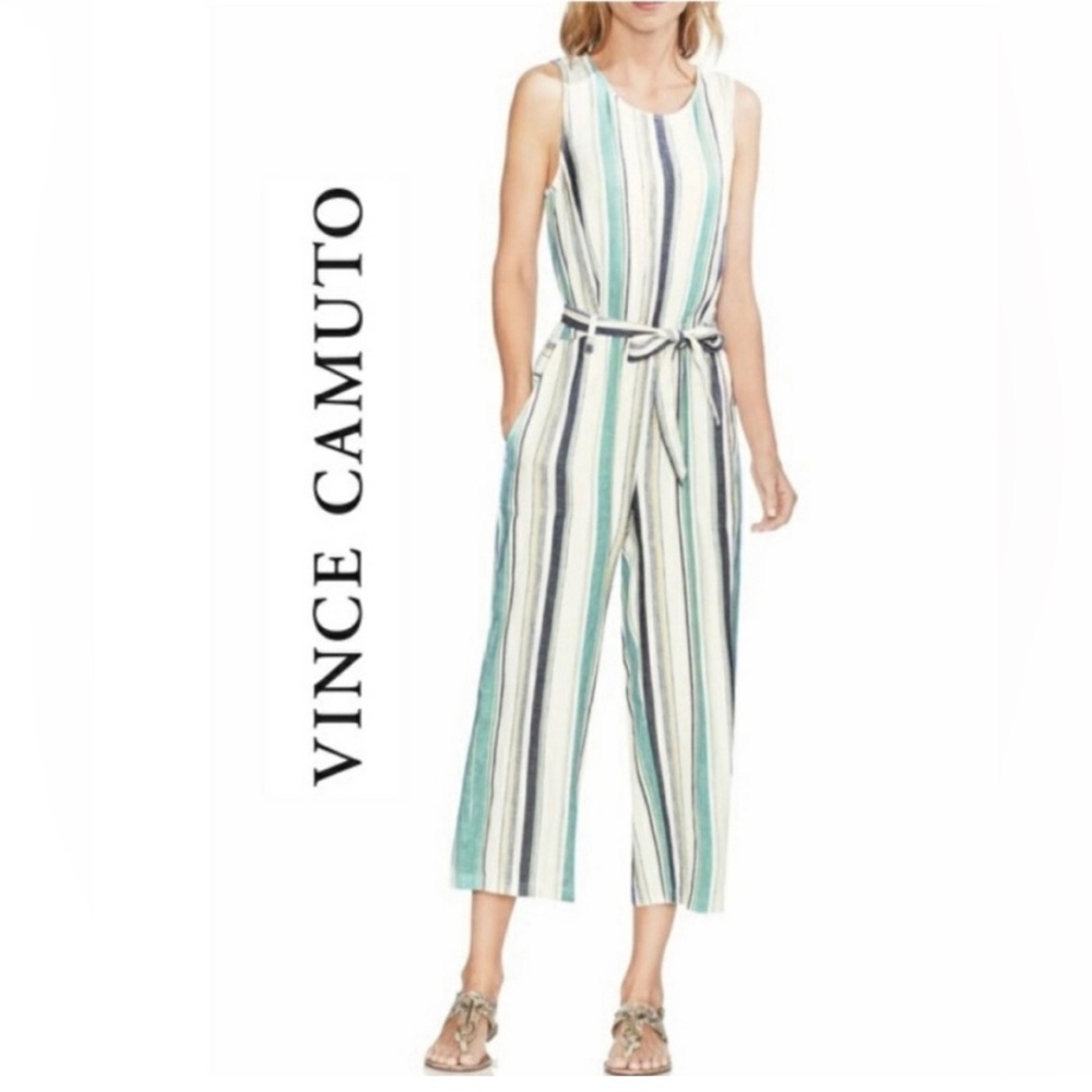 Vince Camuto Striped Jumpsuit